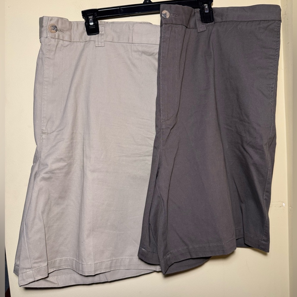 BUNDLE | Men’s HB Grey & Khaki Shorts | Size 44R | Casual Big and Tall